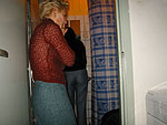 co (&yo) bij de wasmachine van Mirjam!!